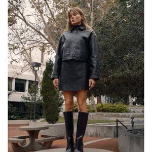 NWT ZARA FAUX LEATHER JACKET